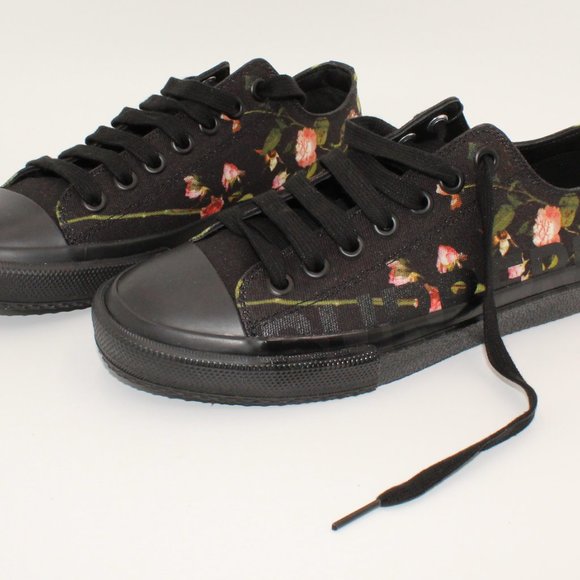 New Burberry Larkhill Floral Logo Low top Sneakers Sz 39/8.5 US - Picture 5 of 10